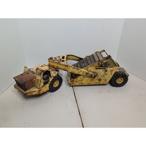 Nylint Elevating Scraper Earth Mover Yellow Pressed Steel Toy